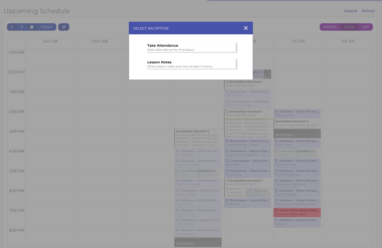 Website experience